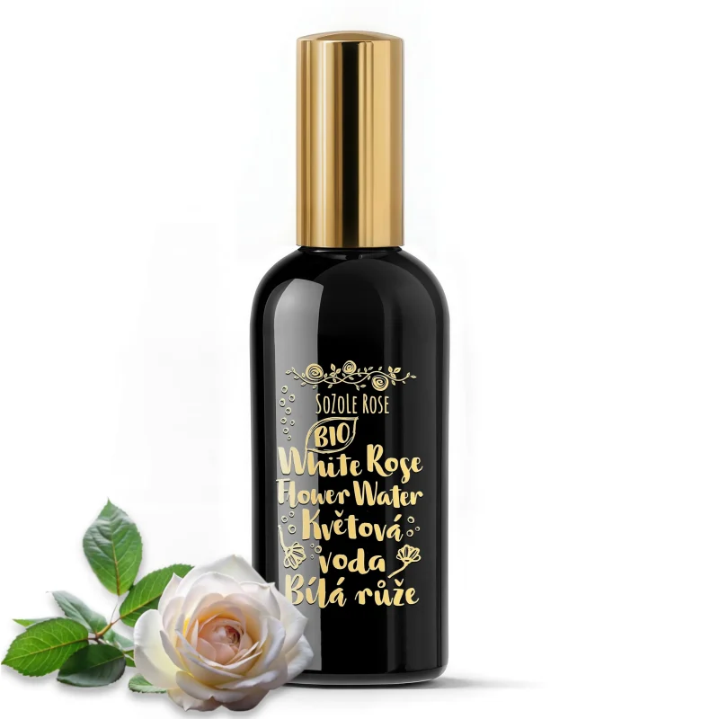 BIO Květová voda Bílá růže v rozprašovači SoZoLe Rose twsx 100ml