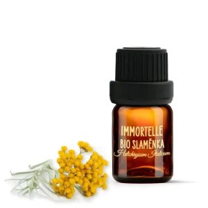Rare organic essential oil immortelle